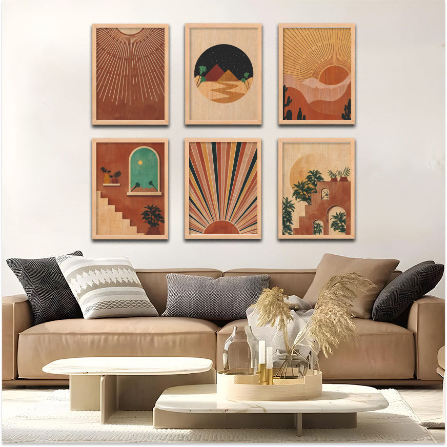 Retro Horizon Wall Frame Set