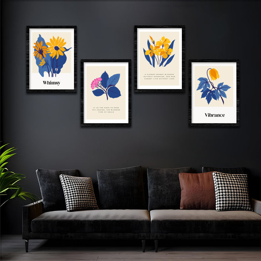 Floral Harmony Wall Frame Set