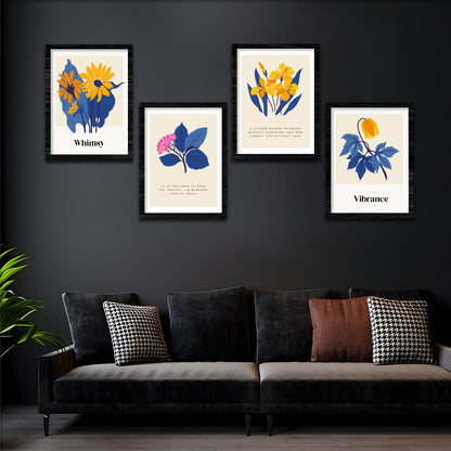 Floral Harmony Wall Frame Set