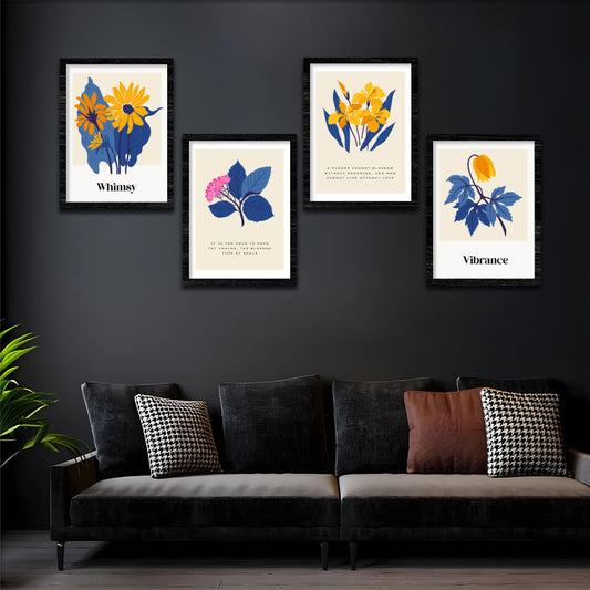 Floral Harmony Wall Frame Set