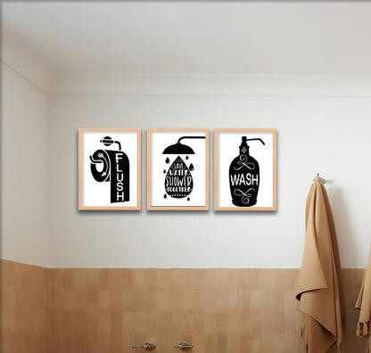Bathroom Basics Trio Wall Frame Set