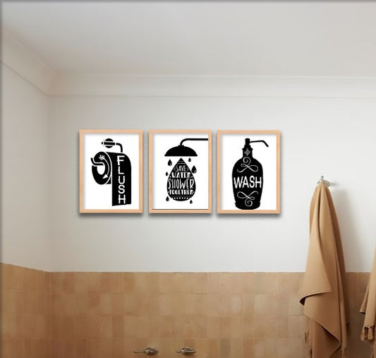 Bathroom Basics Trio Wall Frame Set