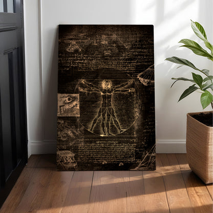 Vintage Anatomy Sketch Canvas