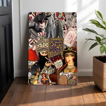 Persian Art Collage Canvas