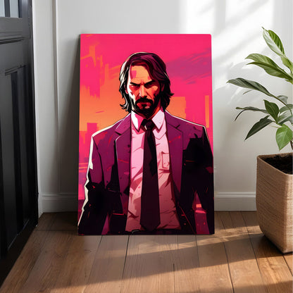 Pink City Hitman Canvas
