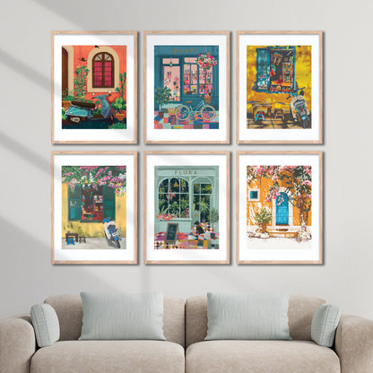 Vintage Street Vibes Wall Frame Set