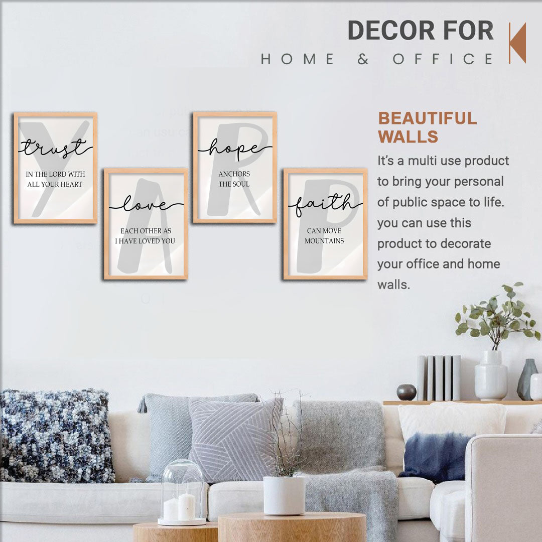 Faith Quote Wall Frame Set