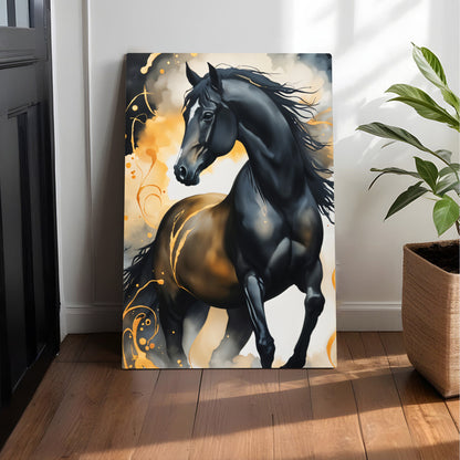 Black Stallion Canvas