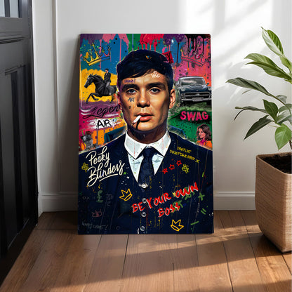 Retro Boss Graffiti Canvas