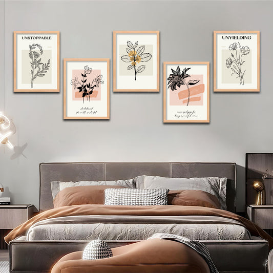 Floral Strength Wall Frame Set