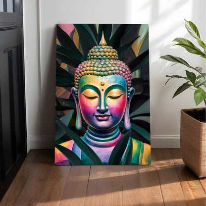Vibrant Buddha Canvas