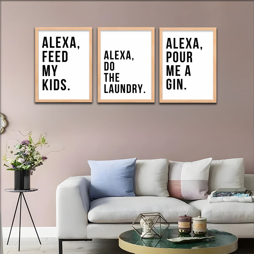 Alexa Wall Art Set Frames