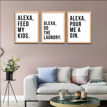 Alexa Wall Art Set Frames