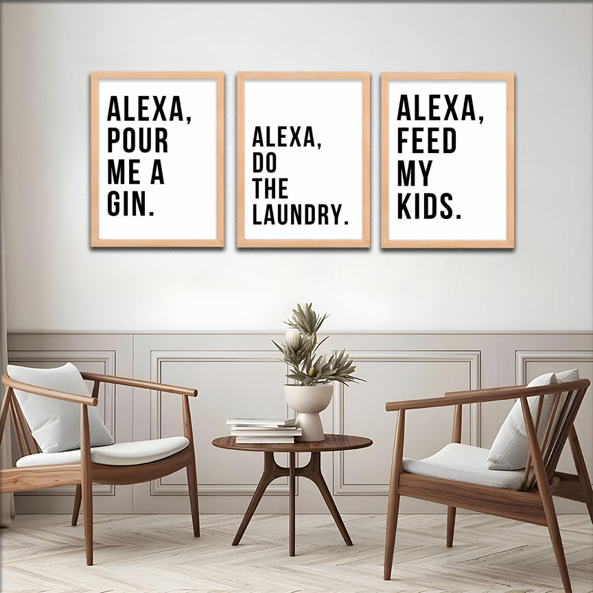 Alexa Wall Art Set Frames