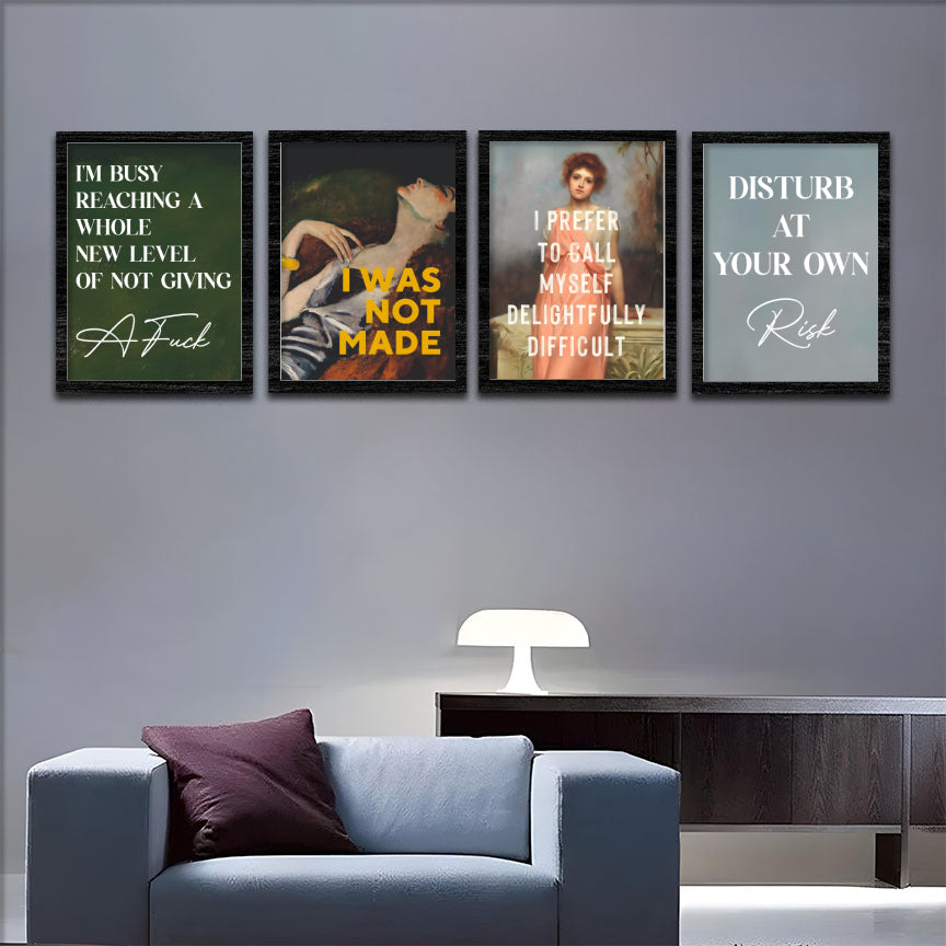 Attitude Quote Wall Frame Set