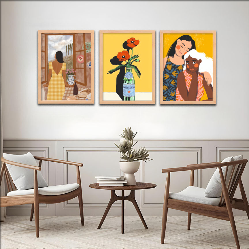 Sunny Moments Trio Wall Frame Set