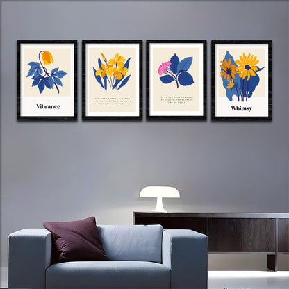 Floral Harmony Wall Frame Set