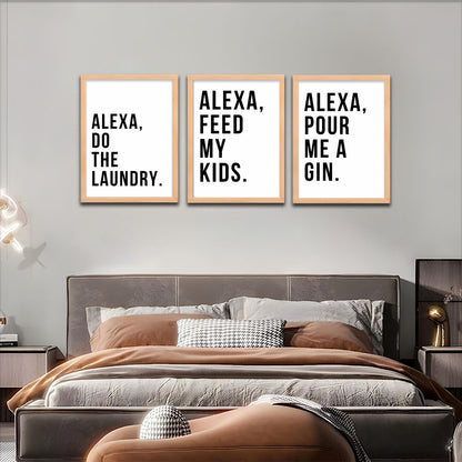 Alexa Wall Art Set Frames
