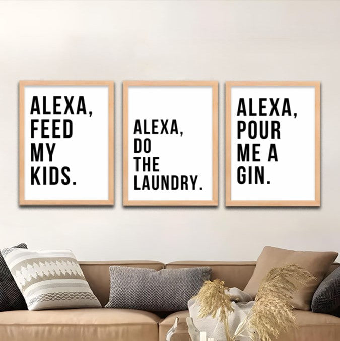 Alexa Wall Art Set Frames