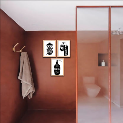 Bathroom Basics Trio Wall Frame Set