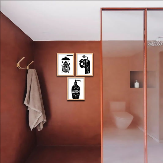 Bathroom Basics Trio Wall Frame Set