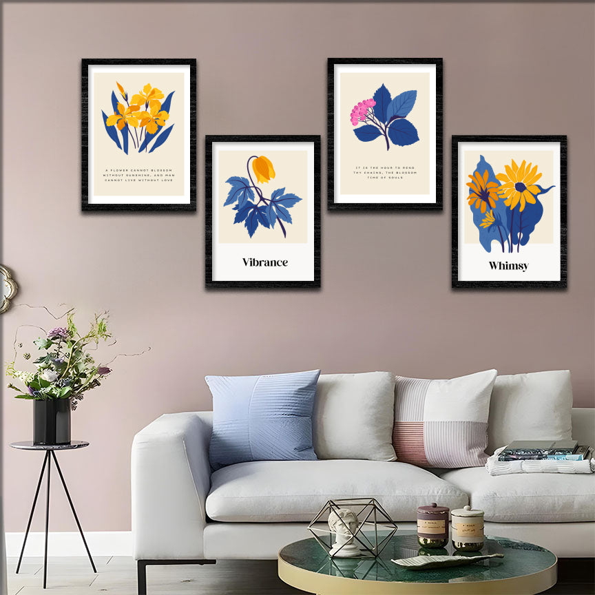 Floral Harmony Wall Frame Set