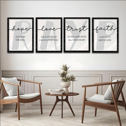 Faith Quote Wall Frame Set