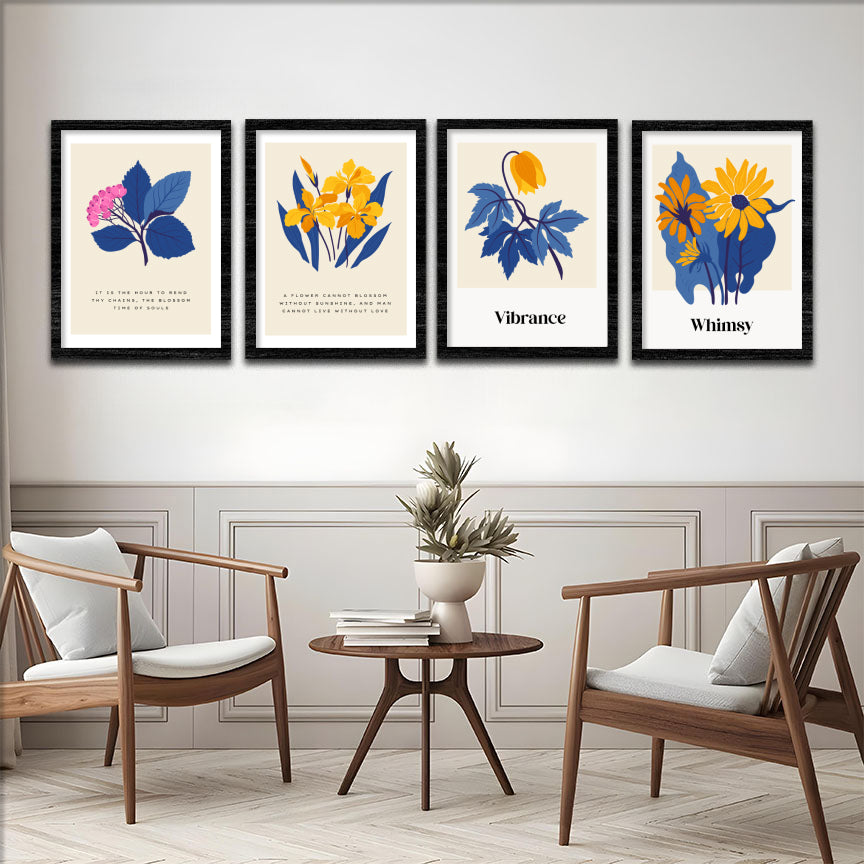 Floral Harmony Wall Frame Set