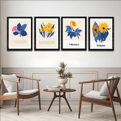 Floral Harmony Wall Frame Set