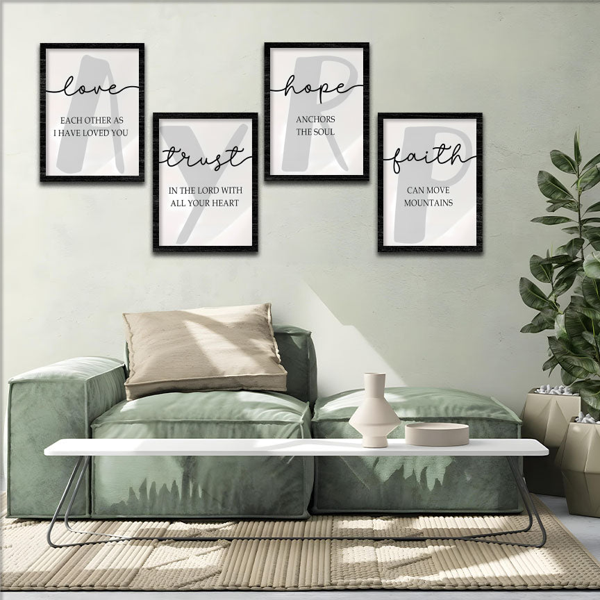 Faith Quote Wall Frame Set