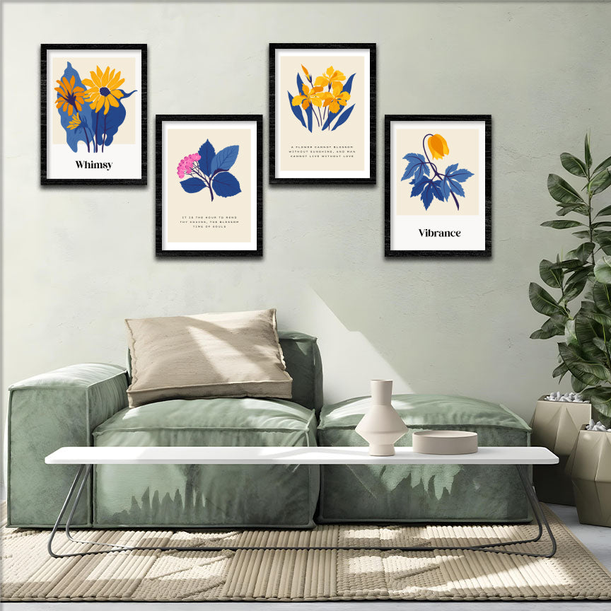 Floral Harmony Wall Frame Set