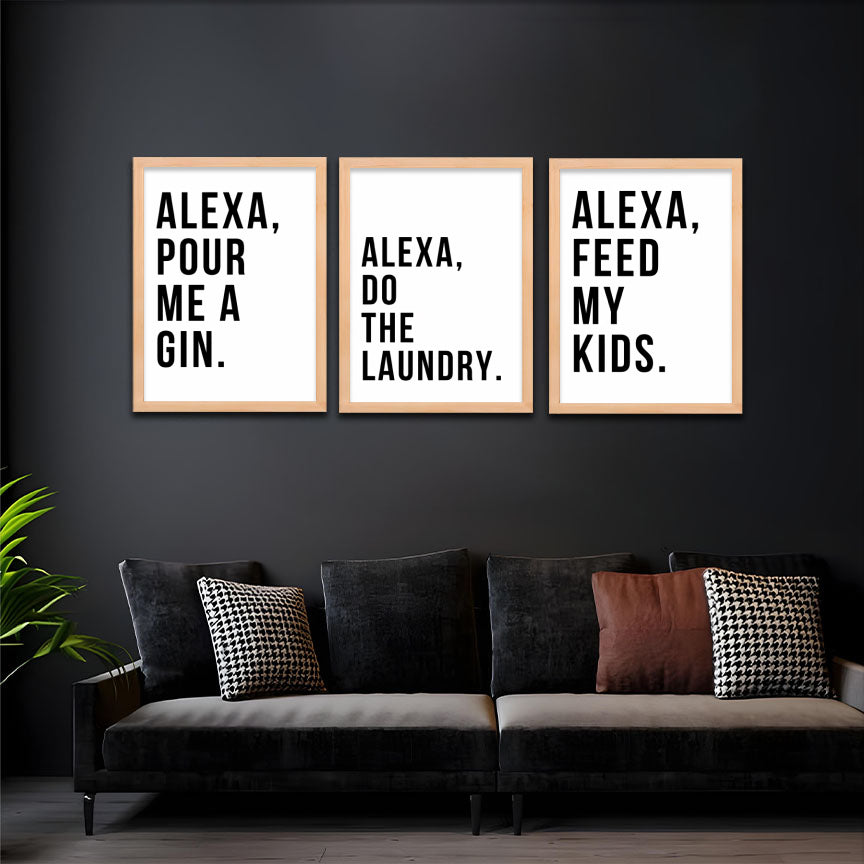 Alexa Wall Art Set Frames
