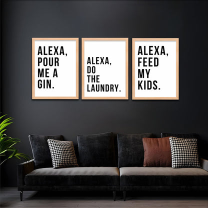 Alexa Wall Art Set Frames