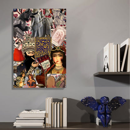 Persian Art Collage Canvas