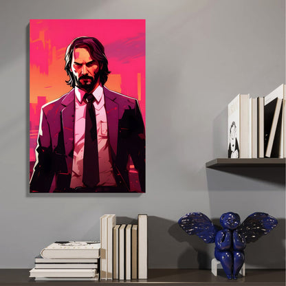 Pink City Hitman Canvas