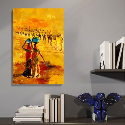 Rajasthan Women & Camel Caravan