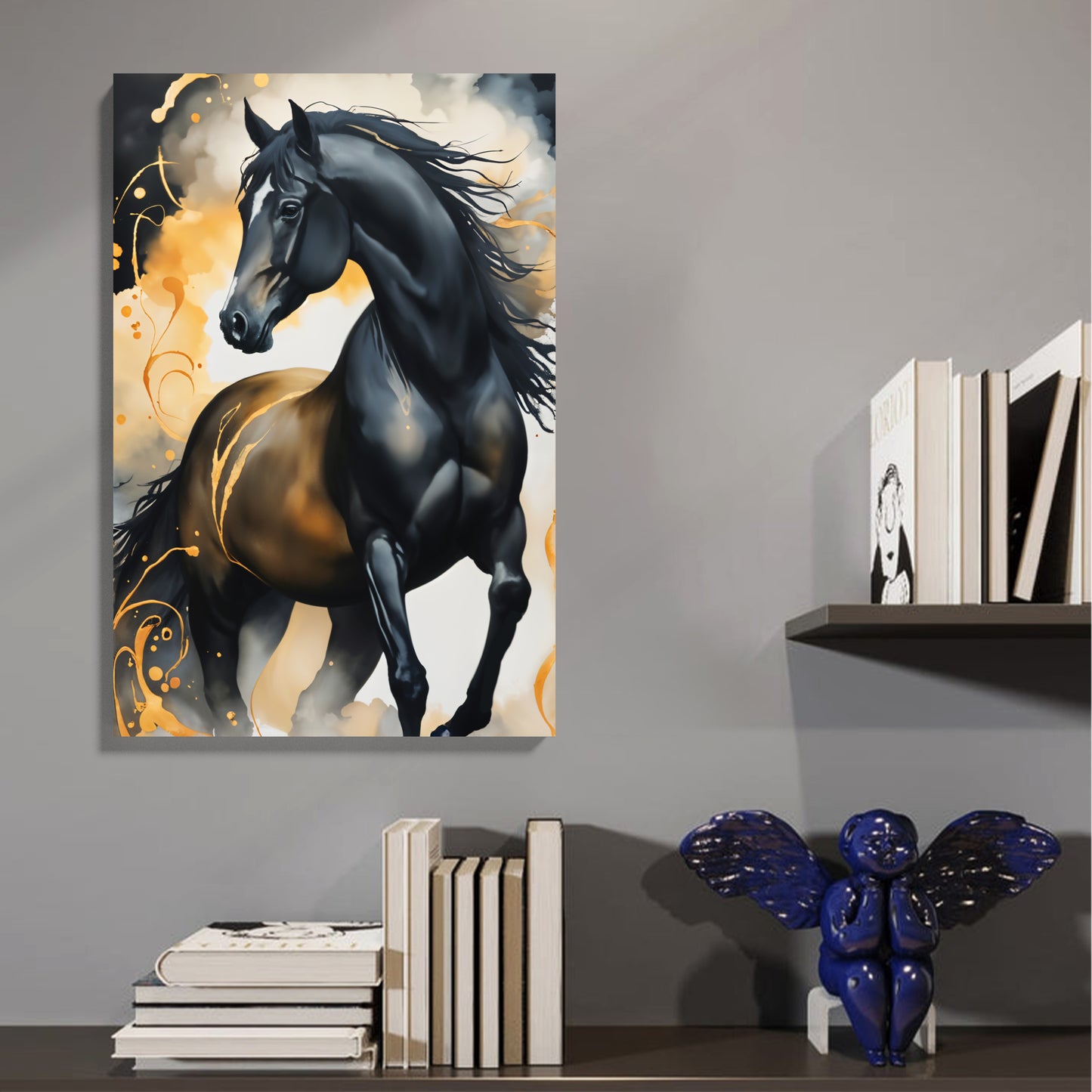 Black Stallion Canvas