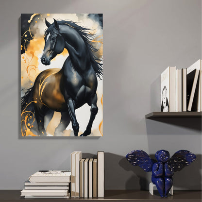 Black Stallion Canvas