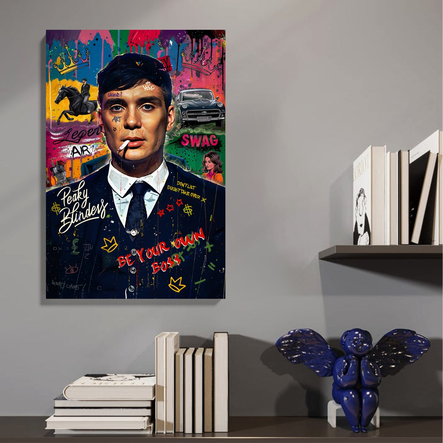 Retro Boss Graffiti Canvas