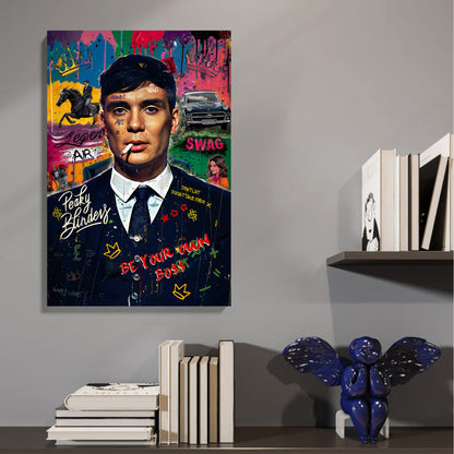 Retro Boss Graffiti Canvas