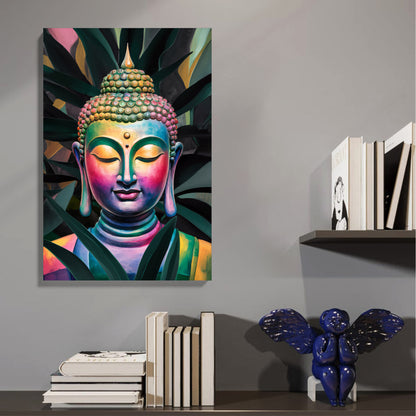 Vibrant Buddha Canvas
