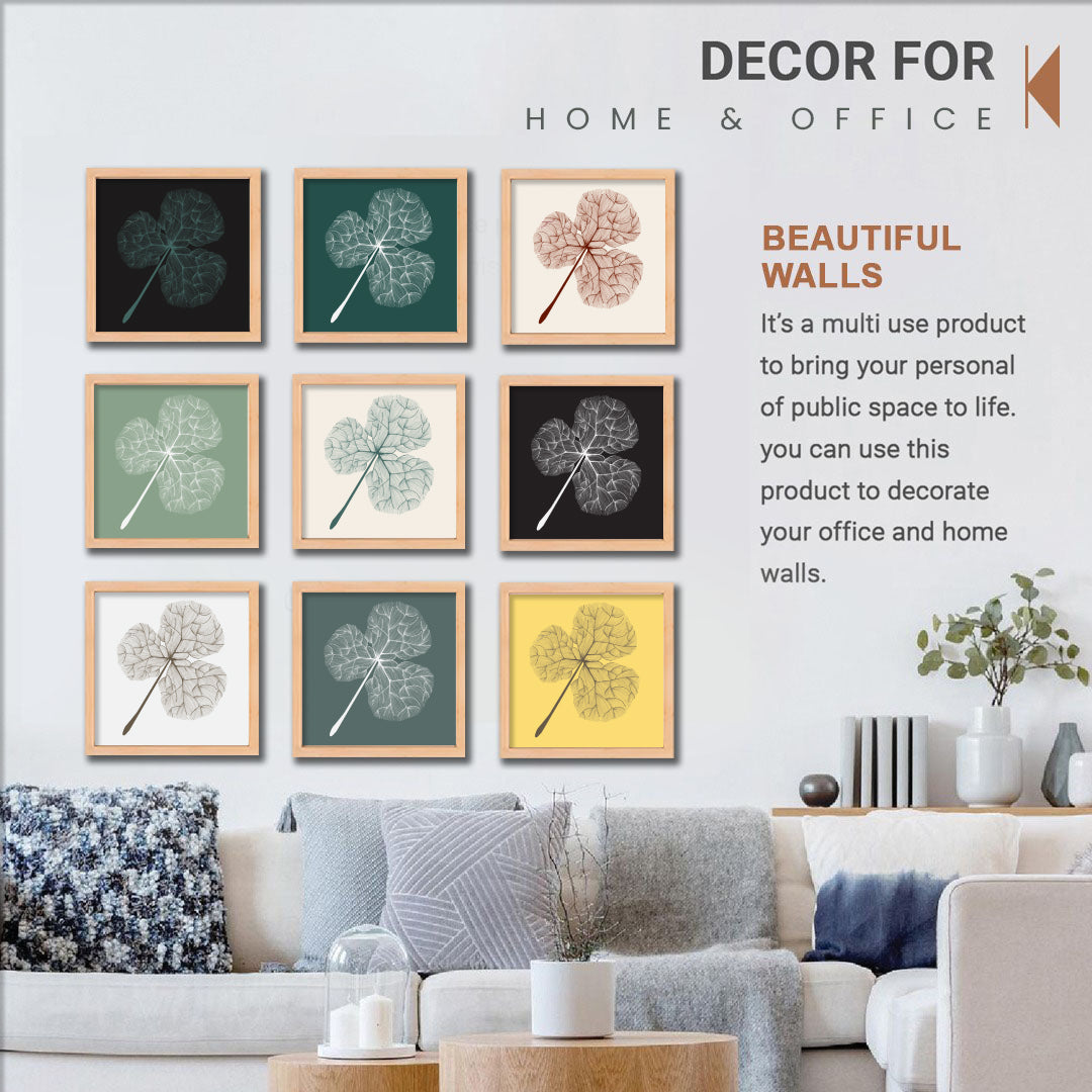 Aesthetic Leaf Illustration Wall Frame Set