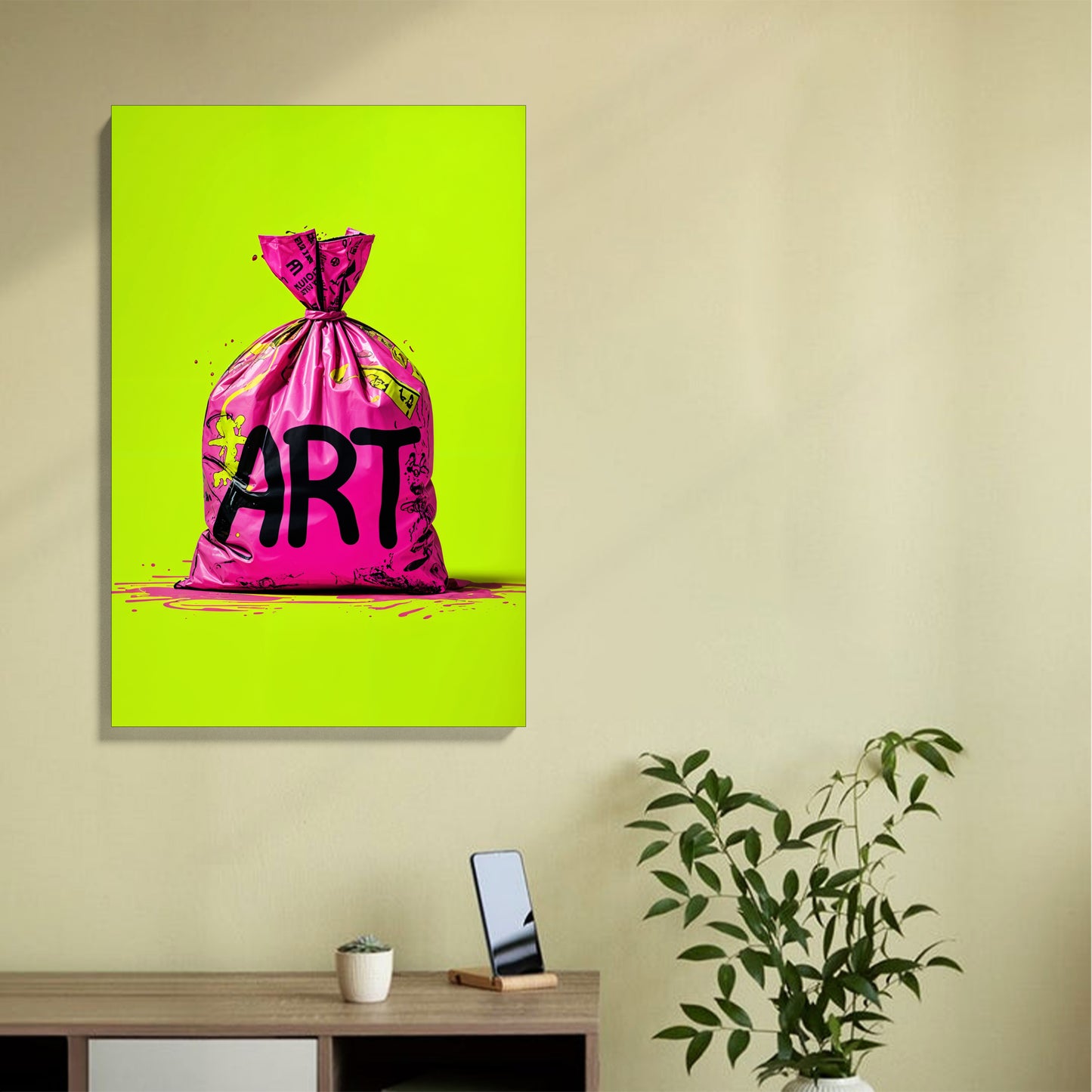 Neon Art Bag Canvas
