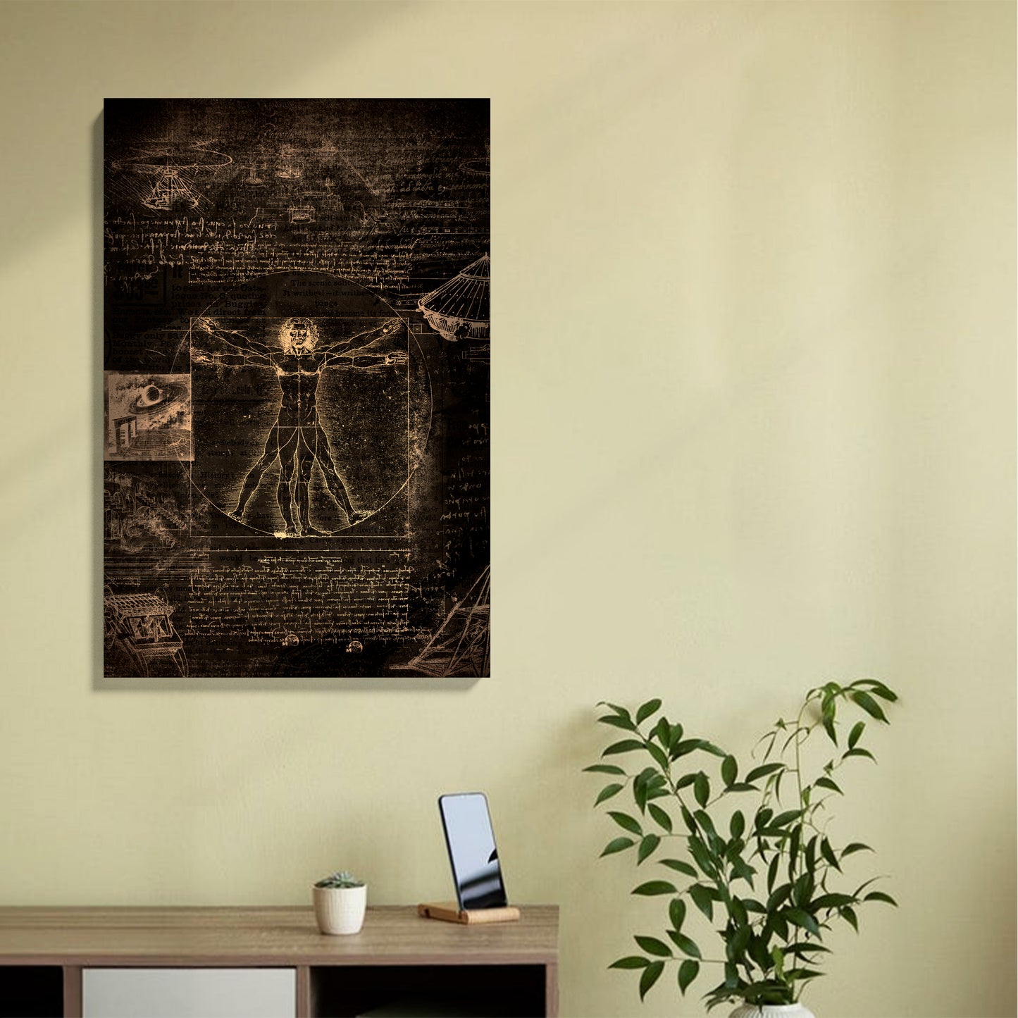 Vintage Anatomy Sketch Canvas