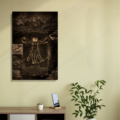 Vintage Anatomy Sketch Canvas