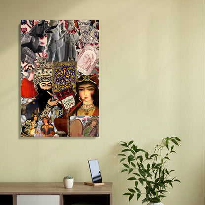 Persian Art Collage Canvas