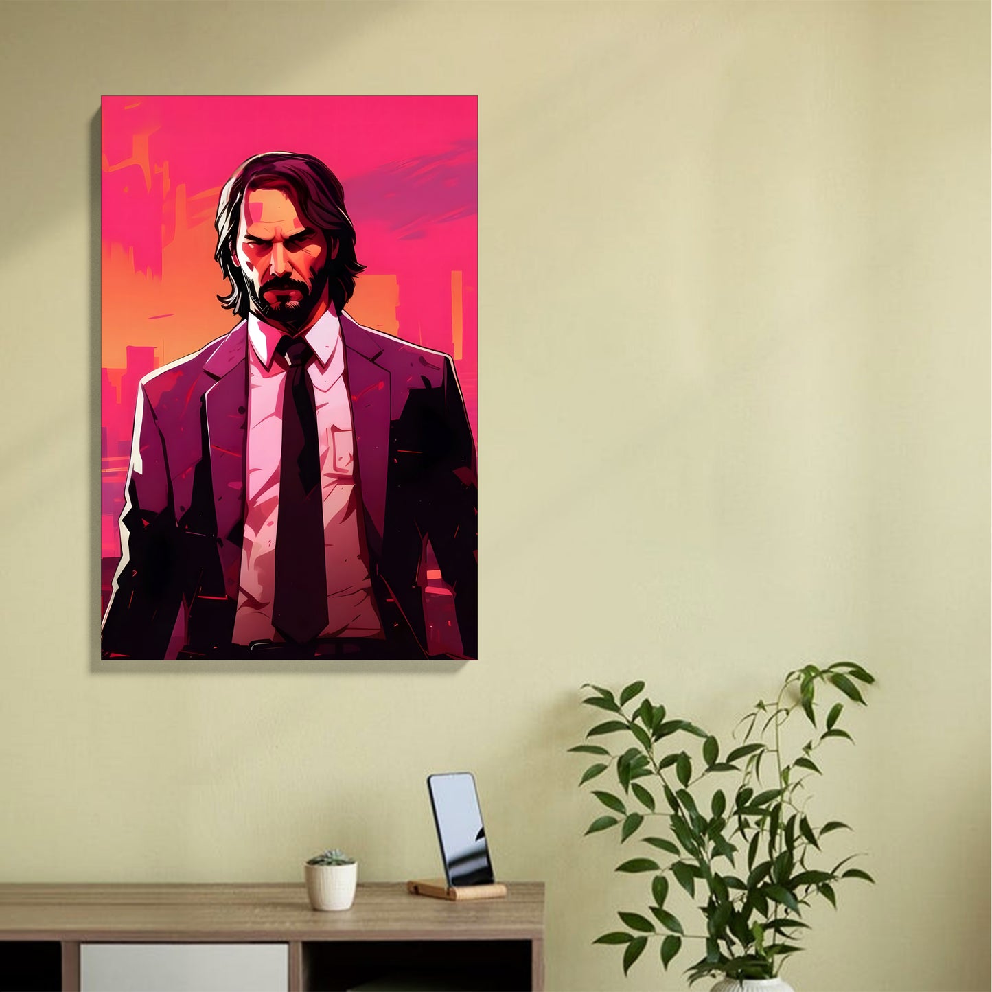 Pink City Hitman Canvas
