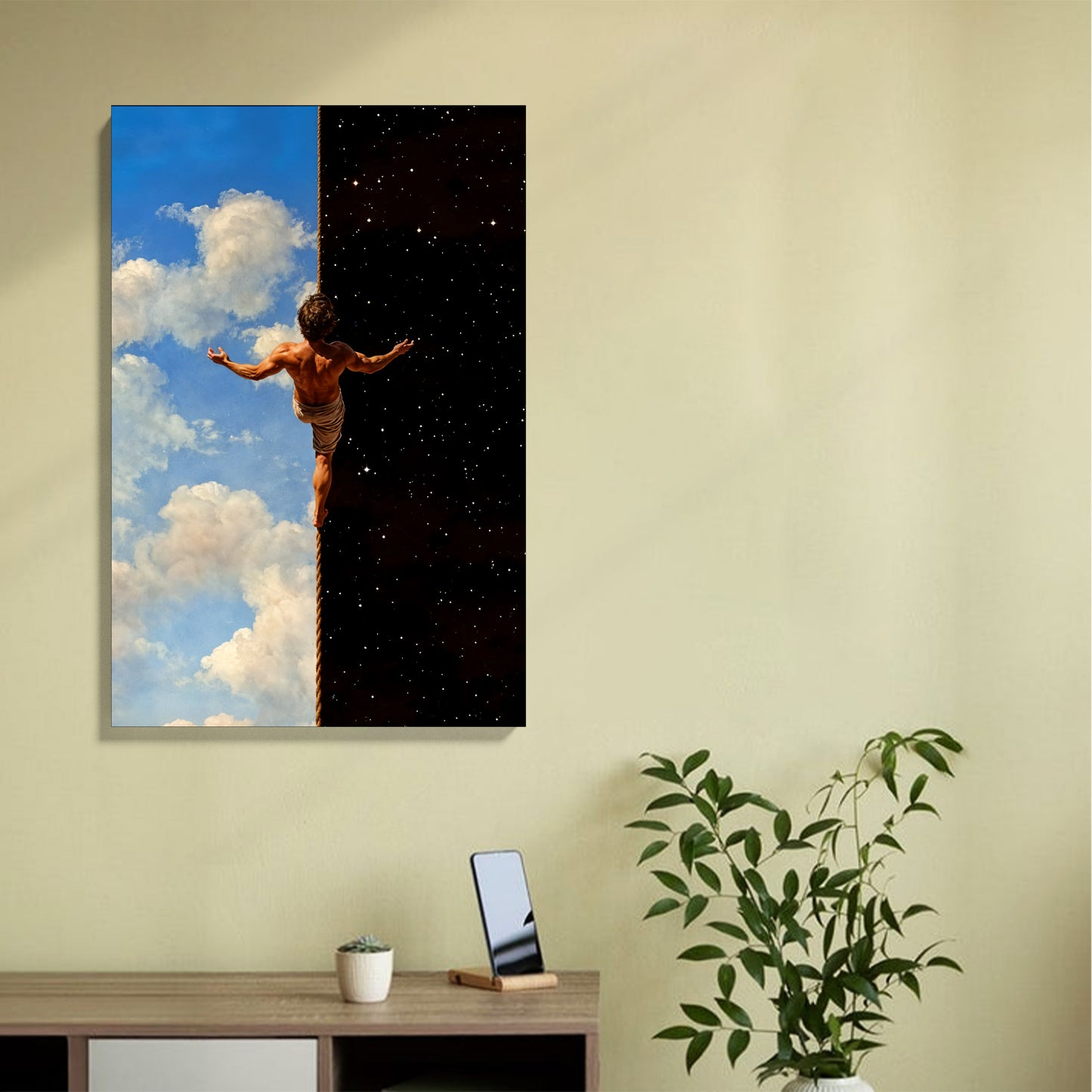 Crossing from Heaven to Cosmos