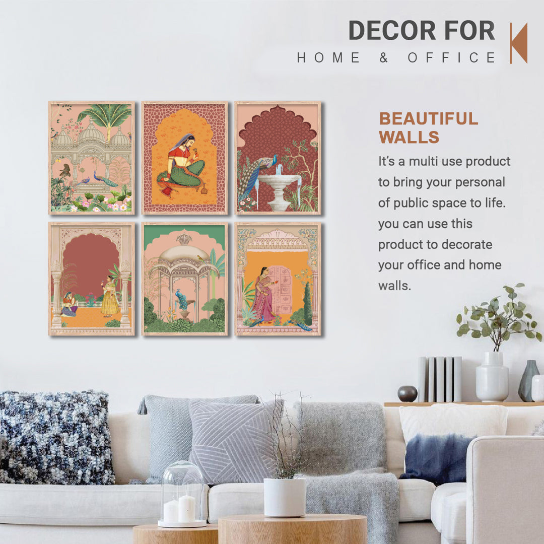 Royal Courtyard Art Wall Frame Set