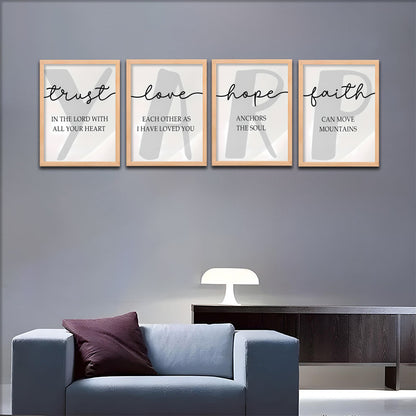 Faith Quote Wall Frame Set